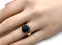 An 9ct Bloodstone Solitaire Ring Birm 1889