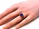9ct White Gold Amethyst Solitaire Ring