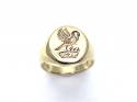 9ct Yellow Gold Oval Seal Ring