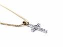 18ct Diamond Cross Pendant & Chain