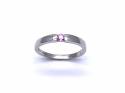 9ct White Gold Sapphire Solitaire Ring