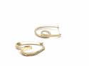 9ct Yellow Gold Fancy Hoop Earrings