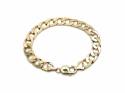 9ct Yellow Gold Curb Bracelet 8 3/4 In