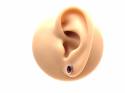 9ct Rose Gold Amethyst Stud Earrings