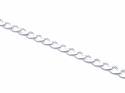 Silver Flat Link Curb Bracelet 8 inches