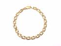 9ct Yellow Gold Double Curb Bracelet