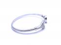 Silver Maidens Oval CZ Spanner Bangle