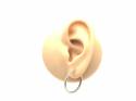 9ct Yellow Gold Twisted Sleeper Hoop Earrings 21mm