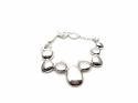Silver Polished Pebble Bracelet 7 and 7 1/2 inch