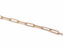 Silver Yellow Gold Plated T-Bar Paperclip Bracelet