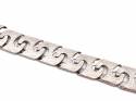 Silver Engraved Bracelet 8 Inches