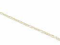 9ct Yellow Gold Figaro Anklet Chain 10 inches