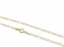 9ct Yellow Gold Figaro Anklet Chain 10 inches