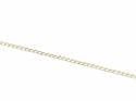 9ct Yellow Gold Curb Anklet Chain 10 inches