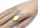 18ct Yellow Gold Oval Signet Ring