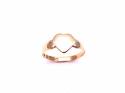 18ct Yellow Gold Heart Signet Ring
