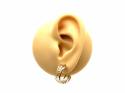 9ct Yellow Gold Cutout Hoop Earrings