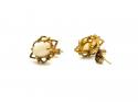 9ct Yellow Gold Opal Stud Earrings