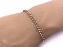 9ct Curb Bracelet with T Bar 8 inch