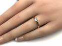 18ct Square Cut Diamond Solitaire Ring