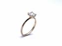 9ct Yellow Gold Zircon Solitaire Ring