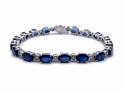 14ct Sapphire & Diamond Bracelet