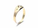 An Old 18ct Yellow Gold Diamond Solitaire Ring