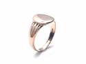 An 9ct Rose Gold Oval Signet Ring