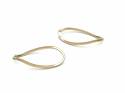9ct Yellow Gold Twist Oval Hoops
