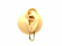9ct Yellow Gold Patterned Hoop Earrings