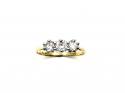 18ct Diamond 3-Stone Ring Est 0.75ct