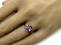 9ct Yellow Gold Amethyst Solitaire