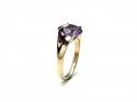 9ct Yellow Gold Amethyst Solitaire