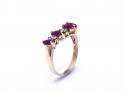 14ct Ruby & Diamond Wishbone Ring