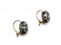 Diamond Cluster Earrings Est 1.33ct