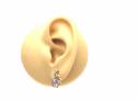 9ct Amethyst & Daimond Earrings