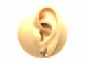 9ct Yellow Gold Amethyst Stud Earrings