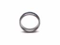 Tungsten Carbide Ring Blue Carbon Fibre 7mm