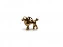 9ct Yellow Gold Solid Poodle Charm