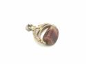 9ct Yellow Gold Agate Fob Charm