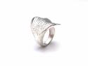 Silver Lily Pad Design Ring