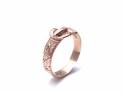 9ct Rose Gold Buckle Ring