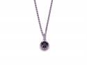 Silver Sapphire Pendant and Chain