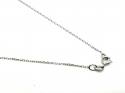 18ct White Gold Trace Chain 18 Inch