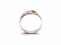 An Old 9ct Rose Gold Buckle Ring Chester 1919