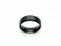Black Zirconium Brushed Effect Band Ring 7mm