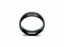 Black Zirconium Polished Centre Band Ring 7mm