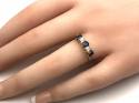 18ct Sapphire & Diamond 5 Stone Ring