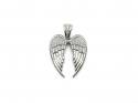 Silver CZ Angel Wings Pendant