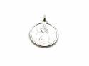 Silver Round St Christopher Pendant